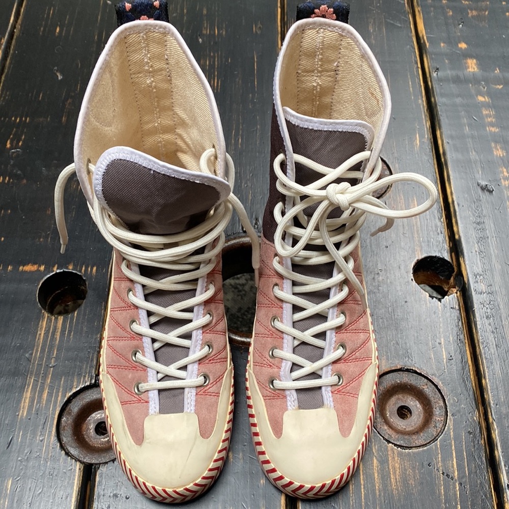 ACNE STUDIOS *RARE* COLOUR BLOCKED HIGH-TOP SNEAKERS - Picture 8 of 17